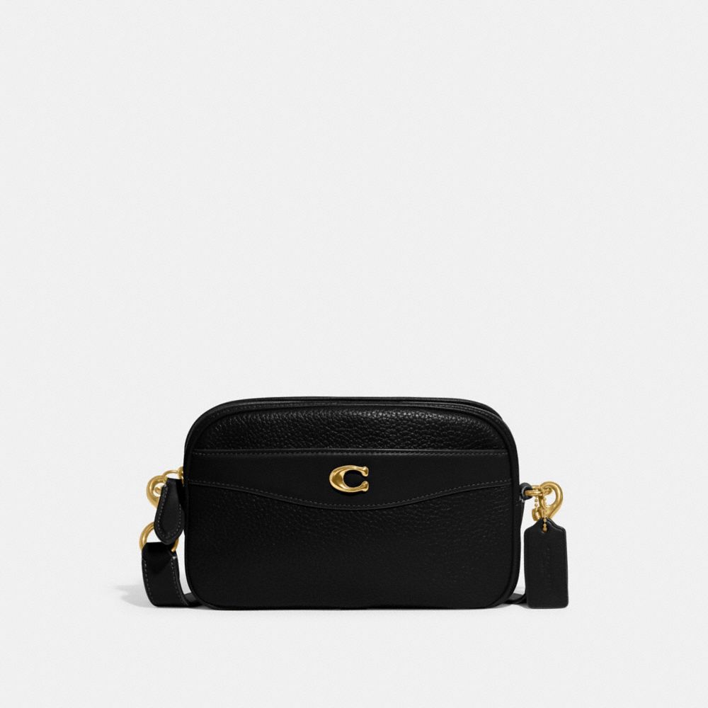 COACH CC386 Camera Bag Brass/Black