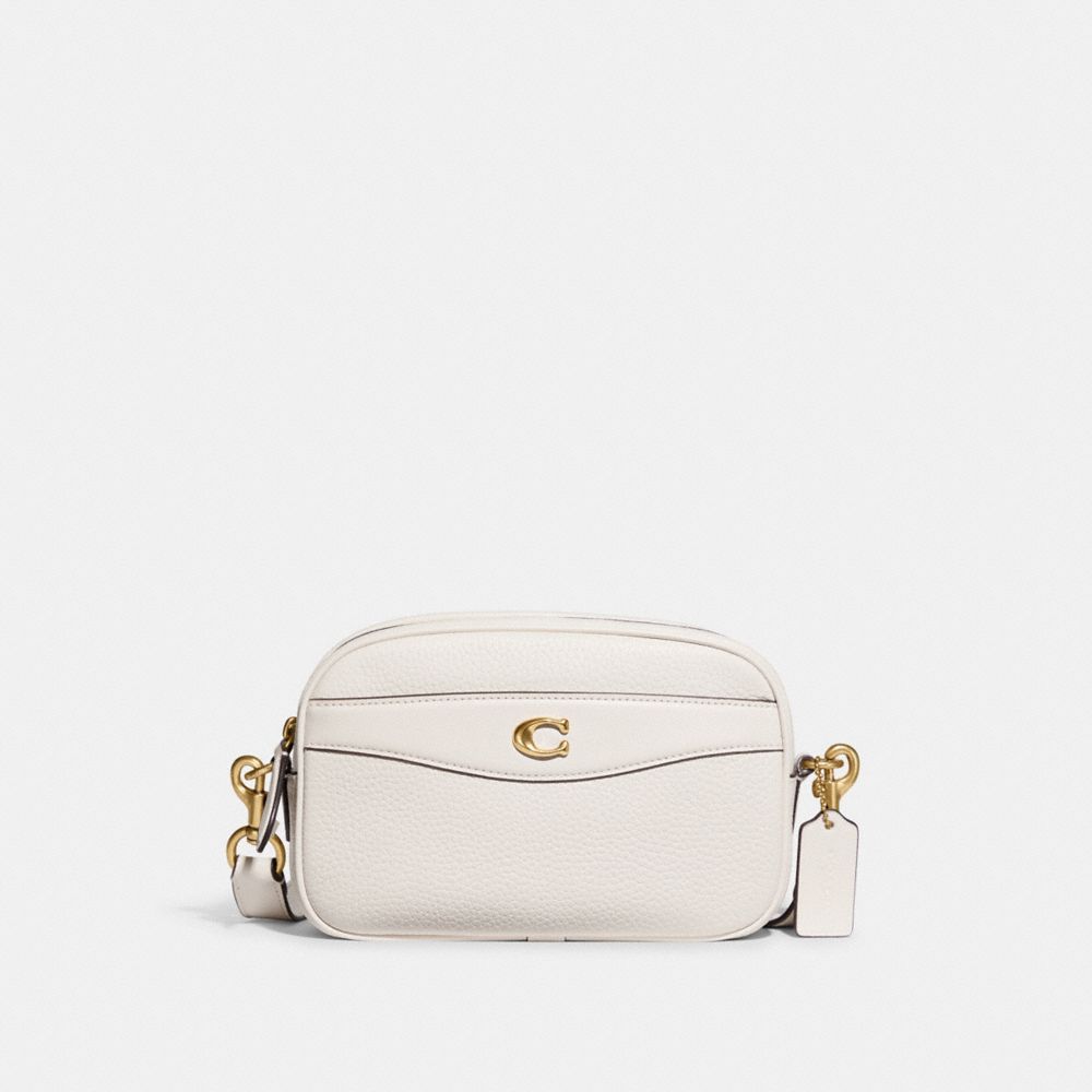 COACH CC386 Camera Bag Brass/Chalk