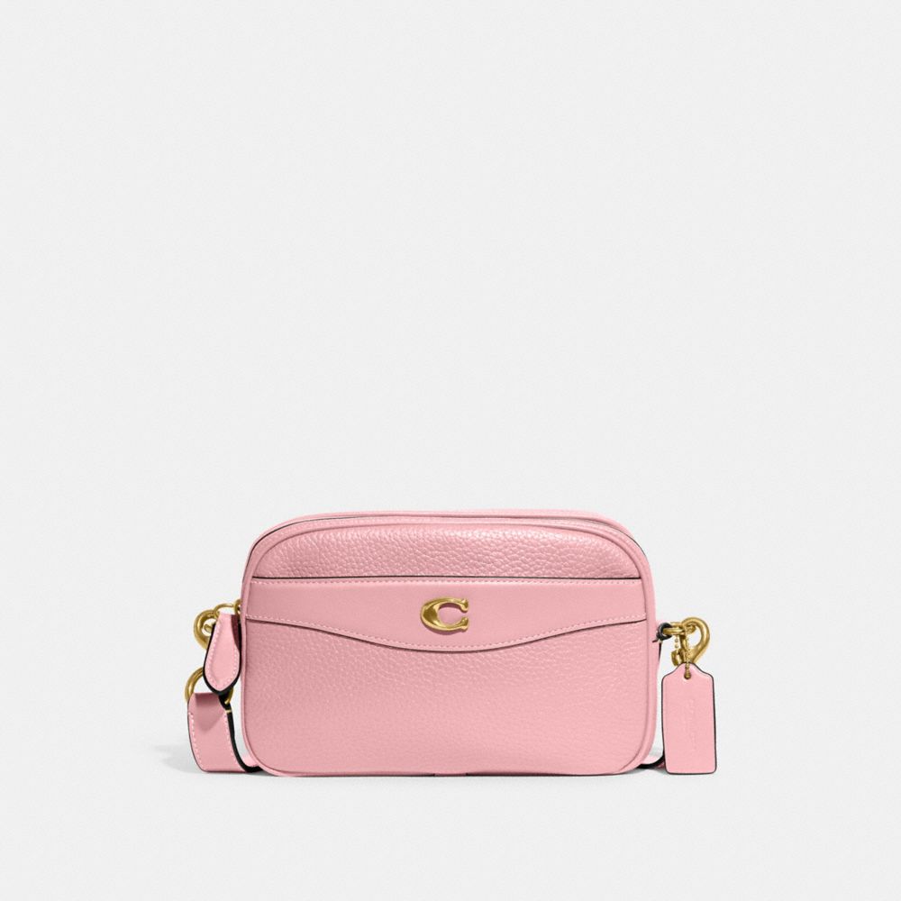 COACH CC386 Camera Bag BRASS/BUBBLEGUM