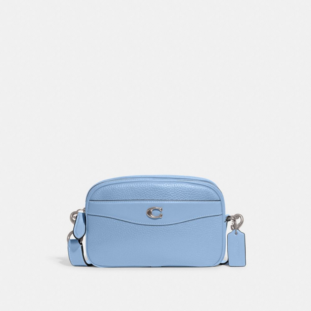 COACH CC386 Camera Bag Silver/Pool