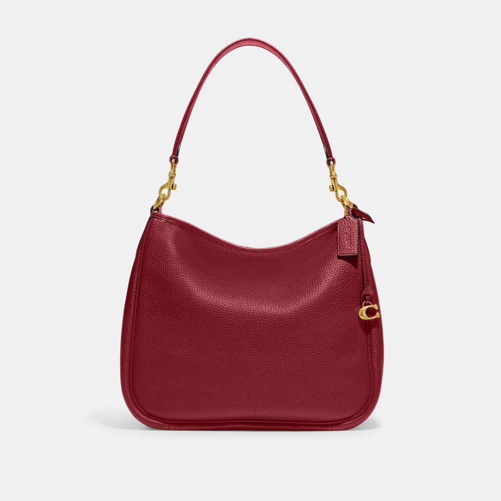 COACH CC435 Cary Shoulder Bag BRASS/CHERRY