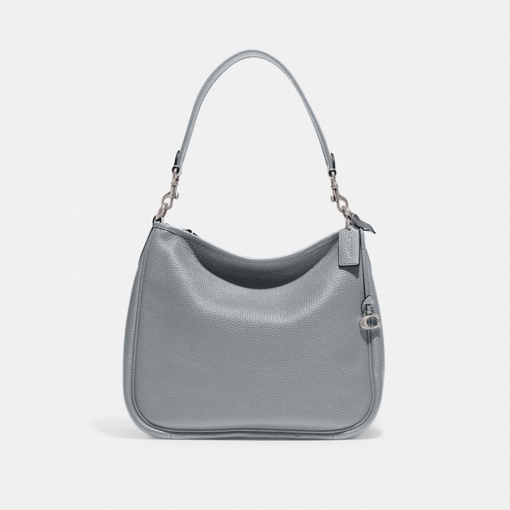 COACH CC435 Cary Shoulder Bag SILVER/GREY BLUE
