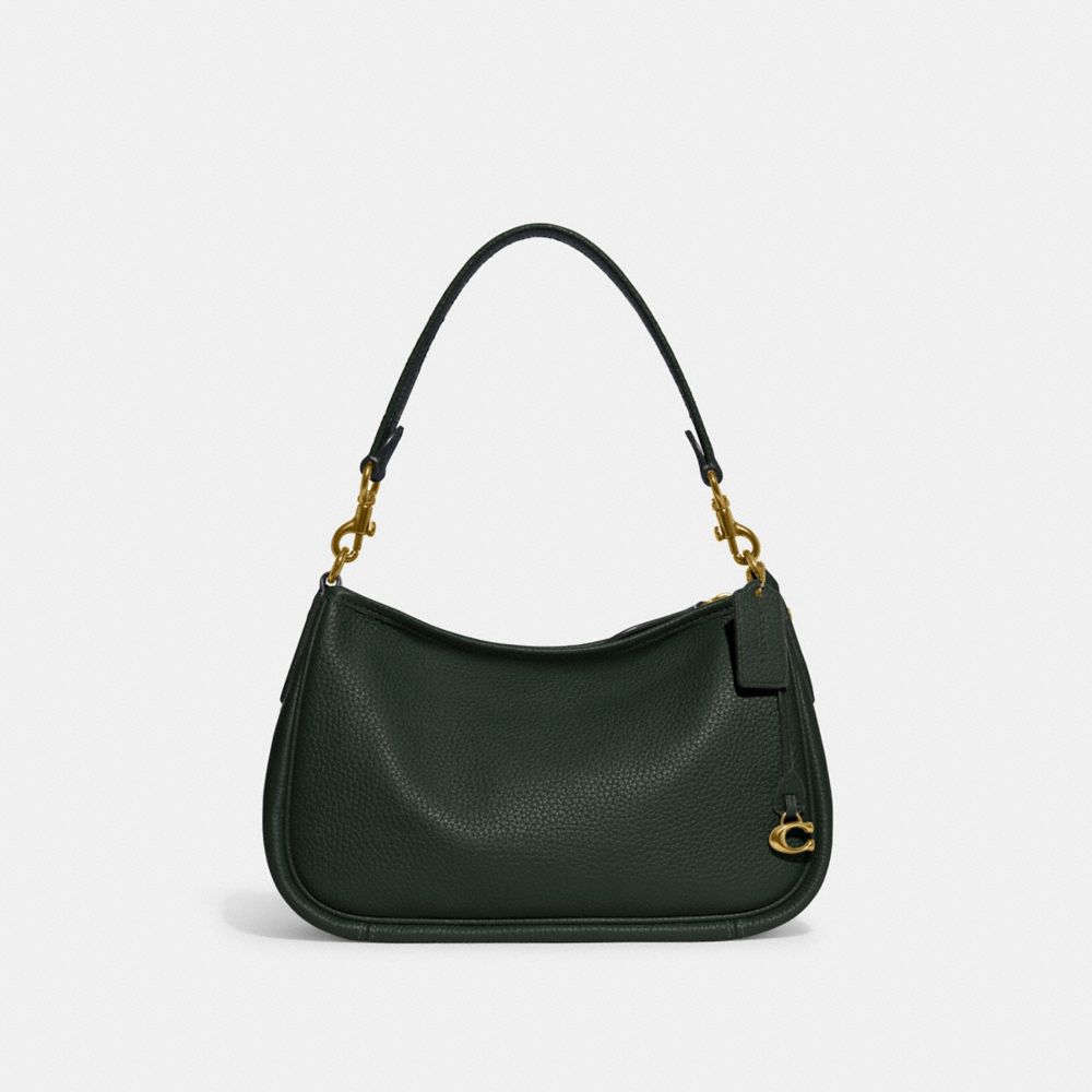 COACH CC437 Cary Crossbody Bag BRASS/AMAZON GREEN