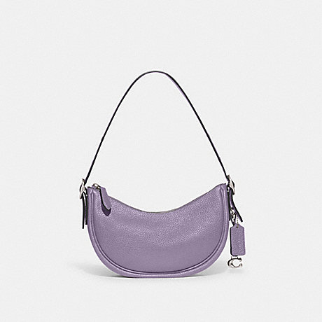 COACH CC439 Luna Shoulder Bag Silver/Light-Violet