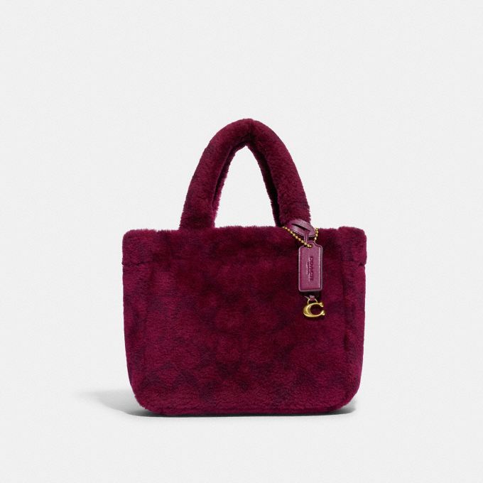 COACH Official Site Official page | TOTE 22 IN SIGNATURE SHEARLING