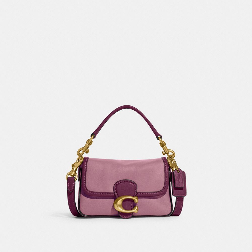 COACH CC483 Tabby 13 In Colorblock Brass/Violet Orchid Multi