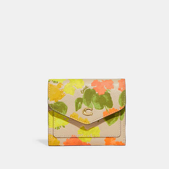 CC500 - Wyn Small Wallet With Floral Print Brass/Multi