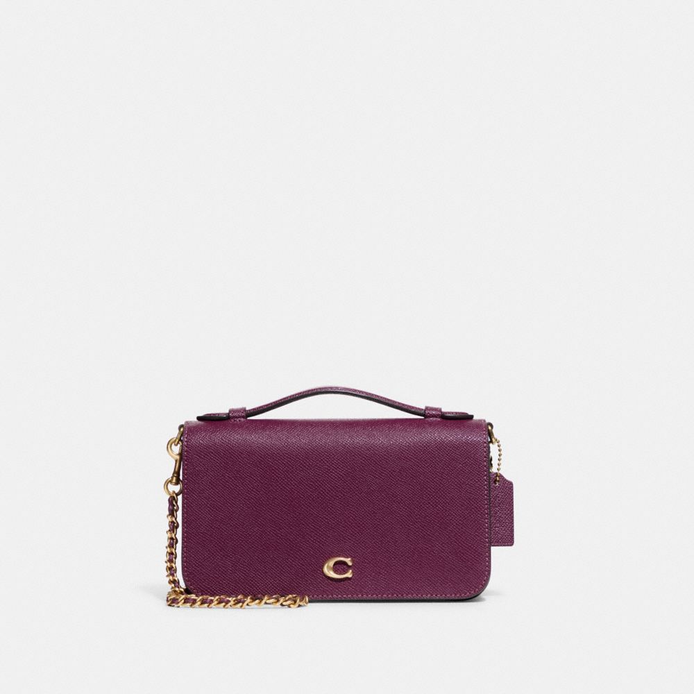 COACH CC501 Bea Crossbody BRASS/DEEP BERRY