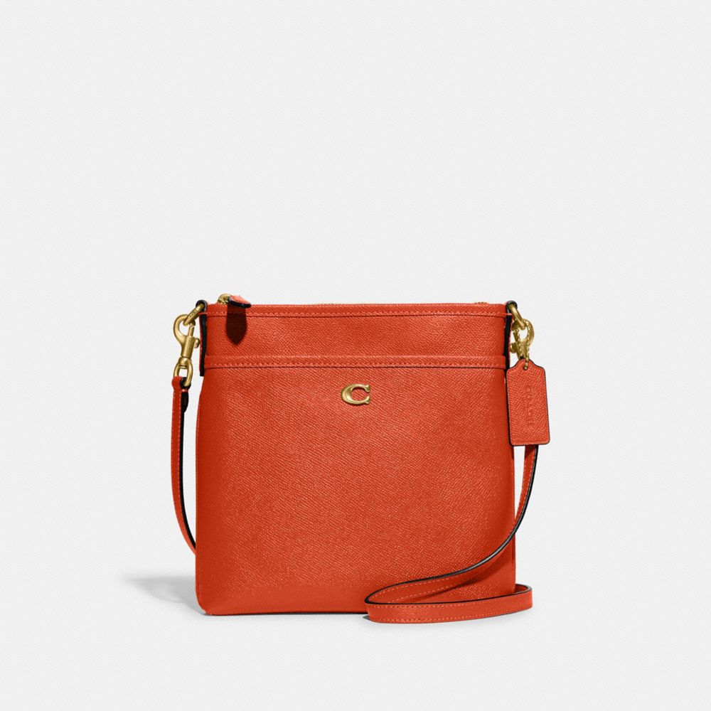 Kitt Messenger Crossbody - CC526 - Brass/Sun Orange