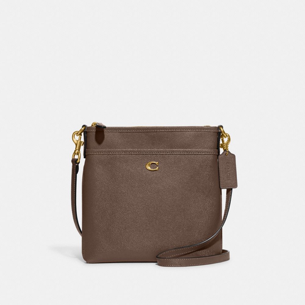 COACH CC526 Kitt Messenger Crossbody Brass/Grey