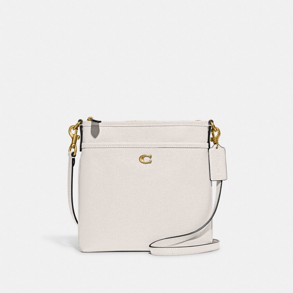 COACH CC526 Kitt Messenger Crossbody Brass/Chalk