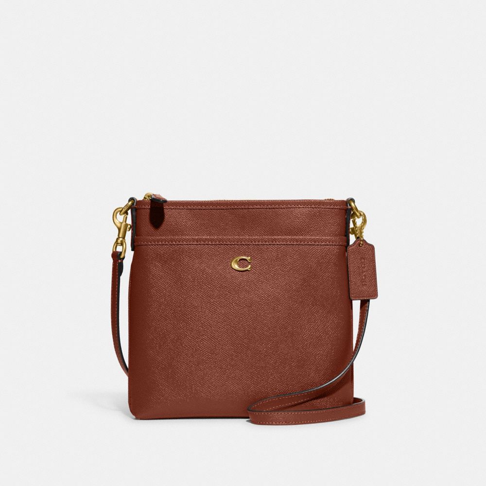 Kitt Messenger Crossbody - CC526 - Brass/1941 Saddle