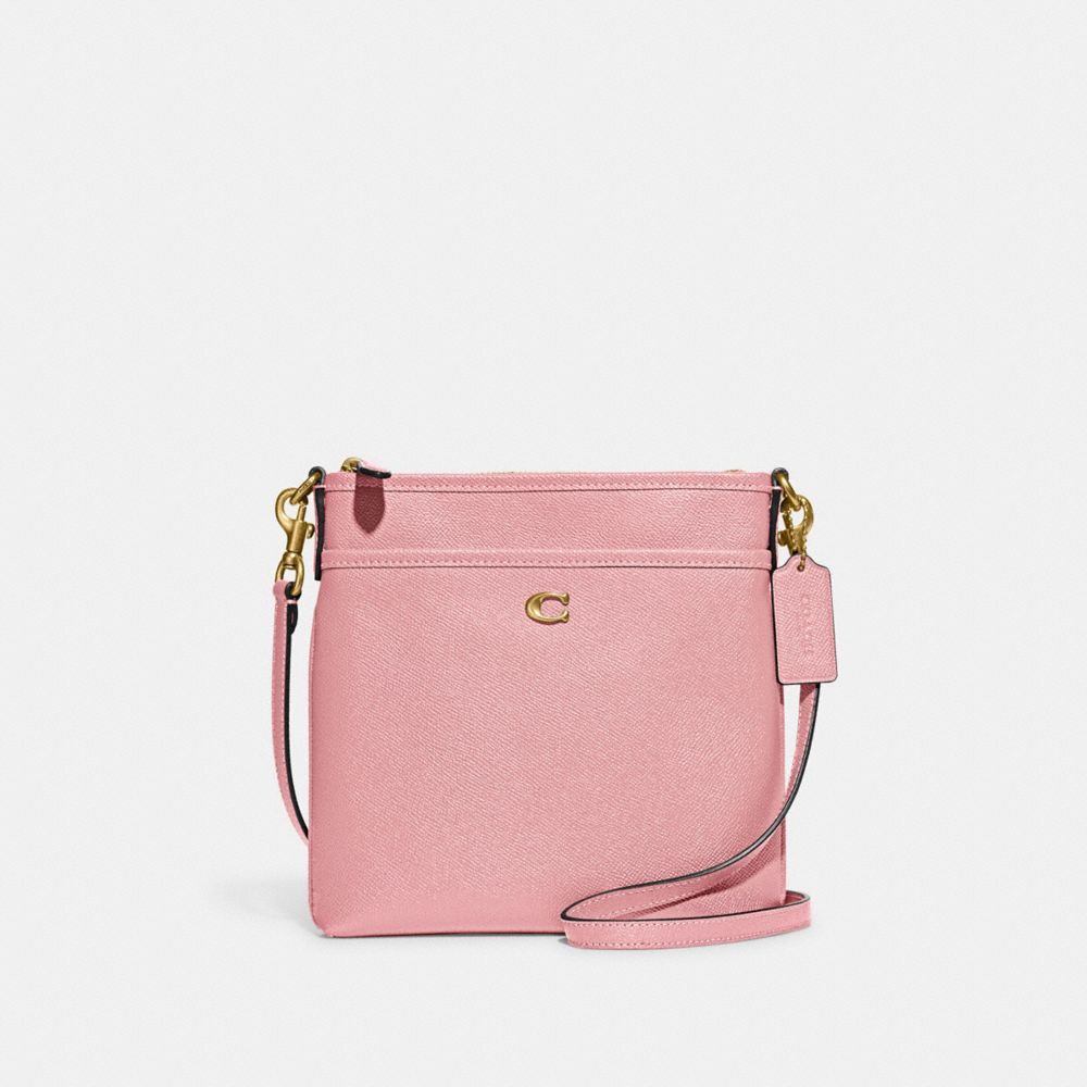 CC526 - Kitt Messenger Crossbody Brass/Bubblegum