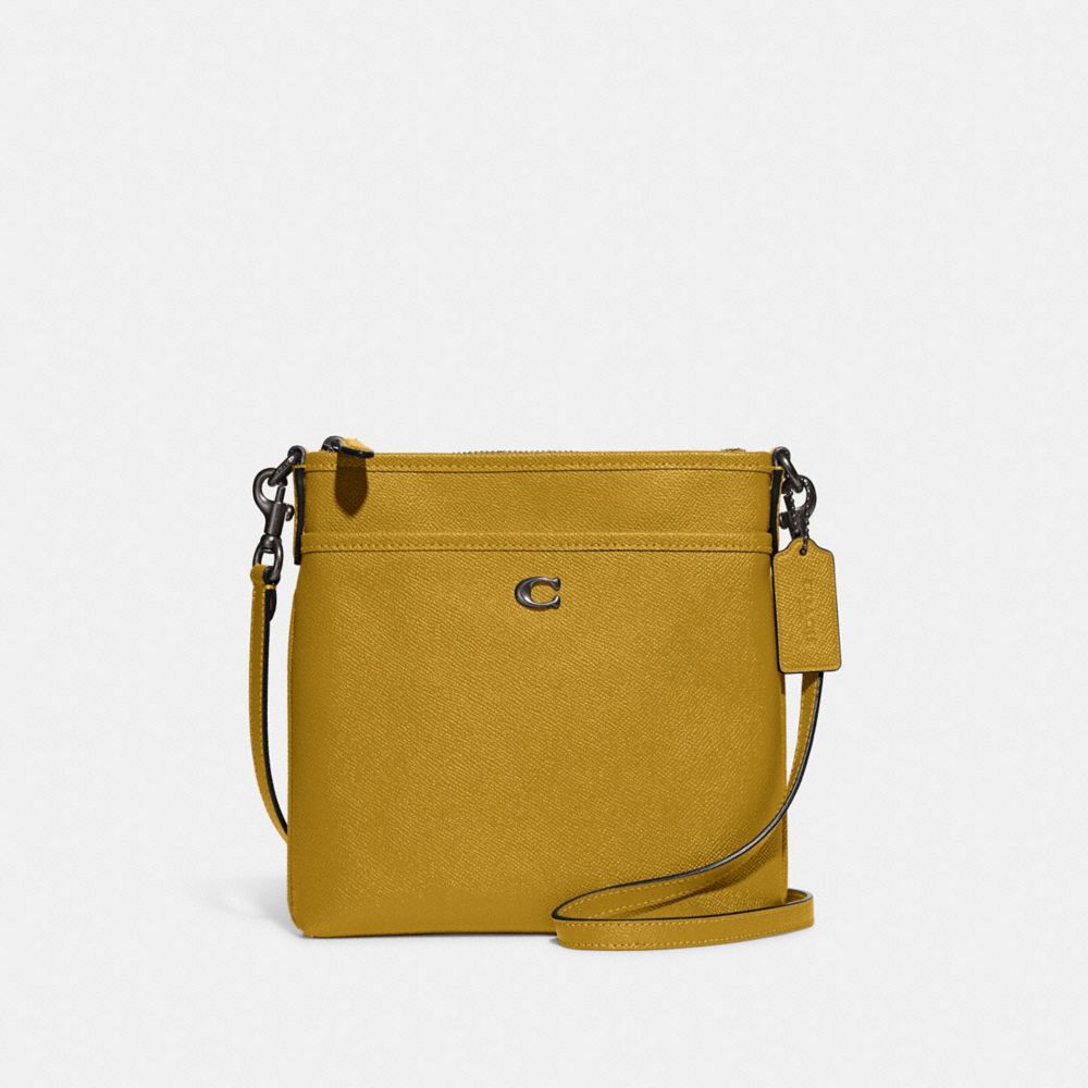 CC526 - Kitt Messenger Crossbody Pewter/Flax