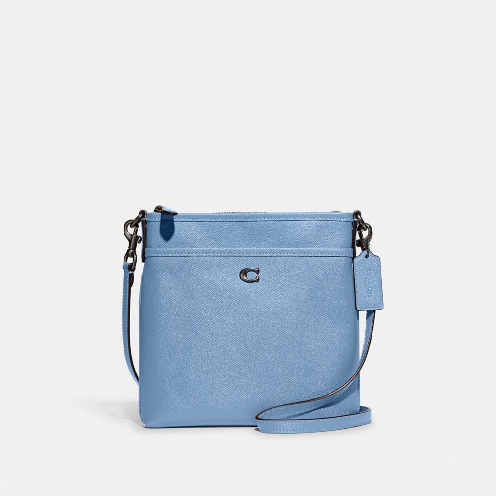 CC526 - Kitt Messenger Crossbody Pewter/Pool