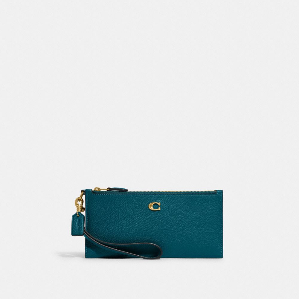 CC553 - Double Zip Wallet B4/Deep Turquoise