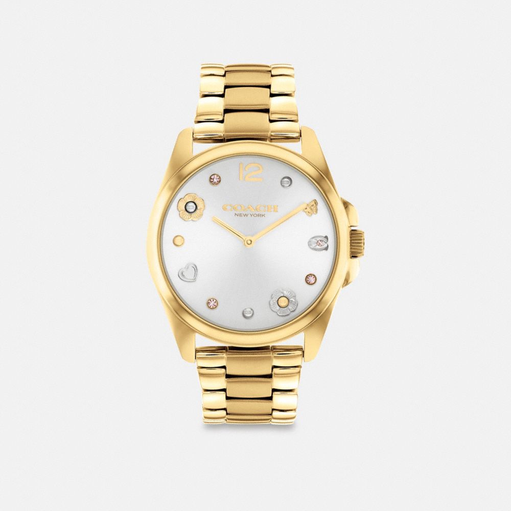 GREYSON 手錶，36毫米-GOLD/WHITE