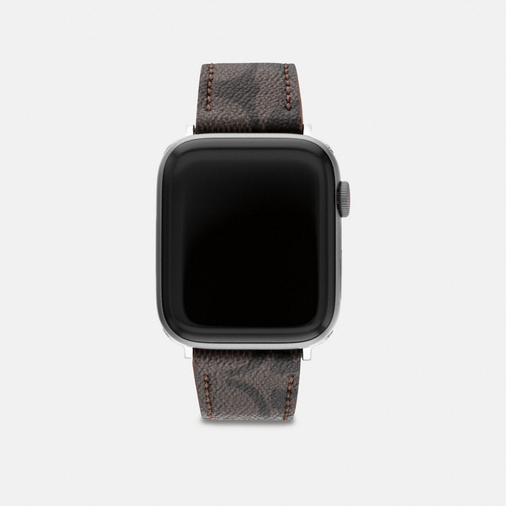 COACH CC631 Apple Watch® Strap, 42 Mm And 44 Mm Mahogany brown