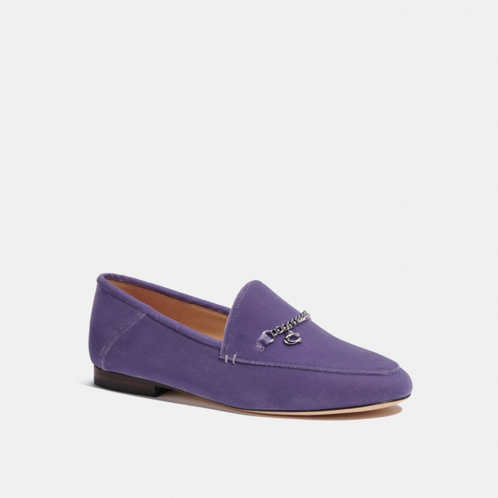 COACH CC635 Hanna Loafer Washed Plum