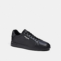 COACH CC724 Clip Low Top Sneaker With Signature Canvas BLACK
