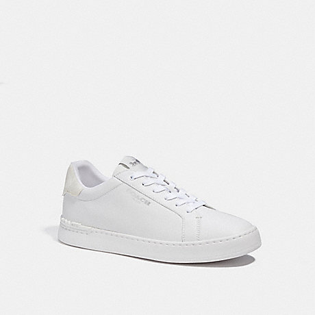 COACH CC724 Clip Low Top Sneaker With Signature Canvas Optic-White