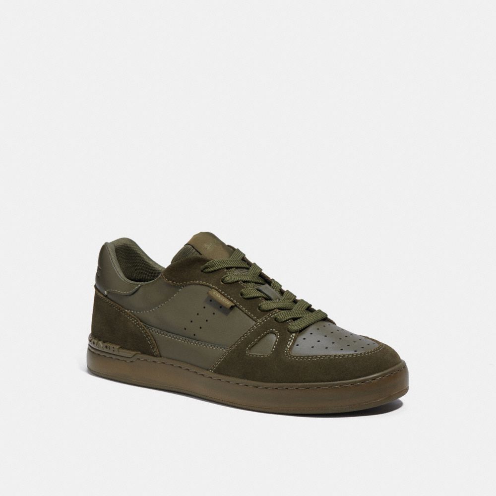 COACH CC735 Clip Court Sneaker Olive Drab