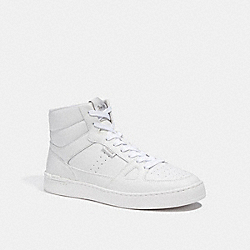 COACH CC737 Clip Court High Top Sneaker OPTIC WHITE