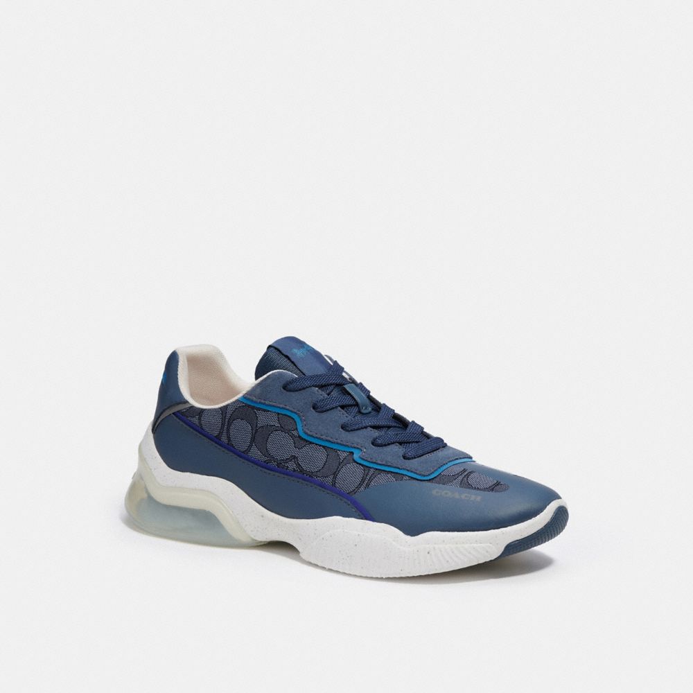 COACH CC738 Citysole Runner In Signature Jacquard DENIM