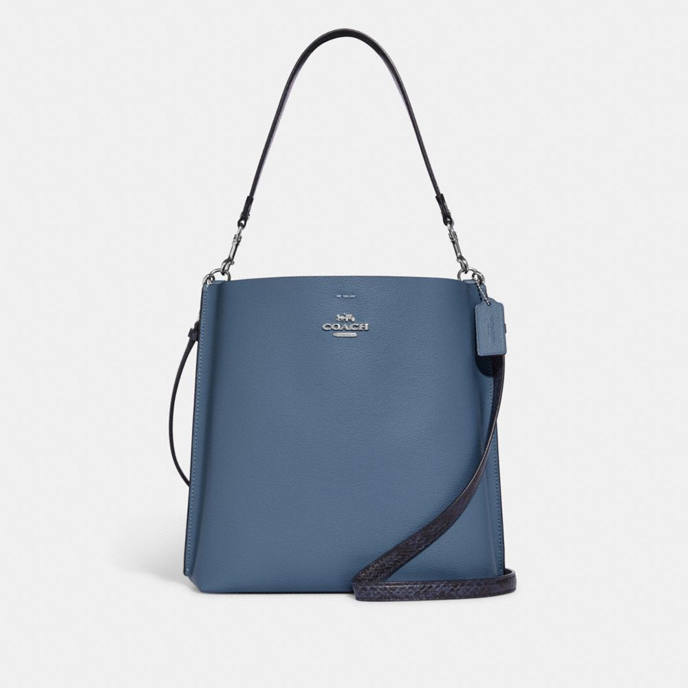 Mollie Bucket Bag - CC754 - SV/Indigo Multi