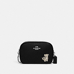 Jamie Camera Bag With Happy Dog - CC791 - Silver/Black Multi