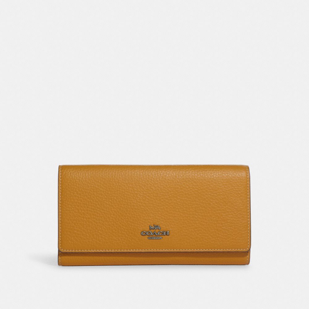 COACH CC815 Slim Trifold Wallet QB/Buttercup