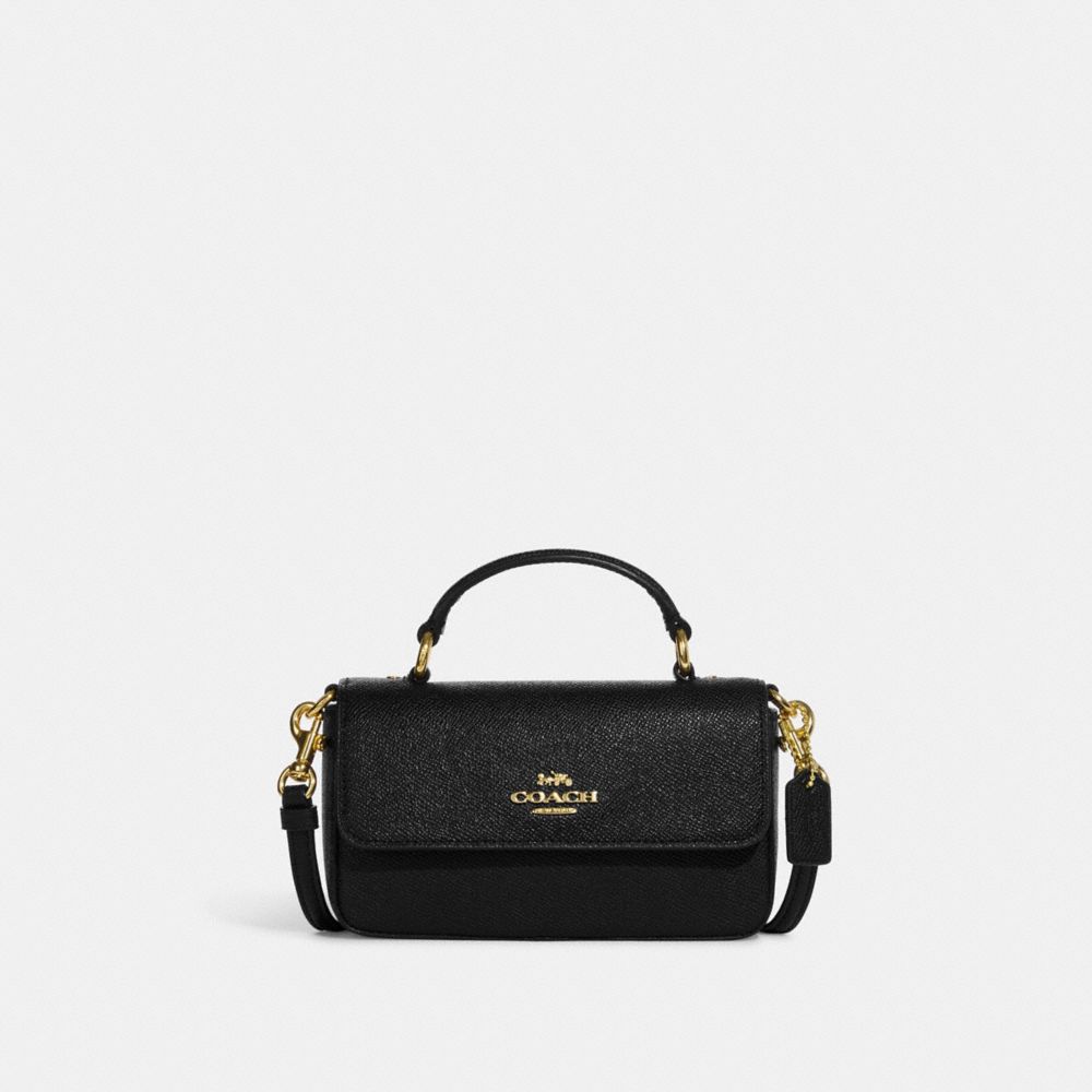 Mini Josie Top Handle Crossbody - CC882 - Gold/Black