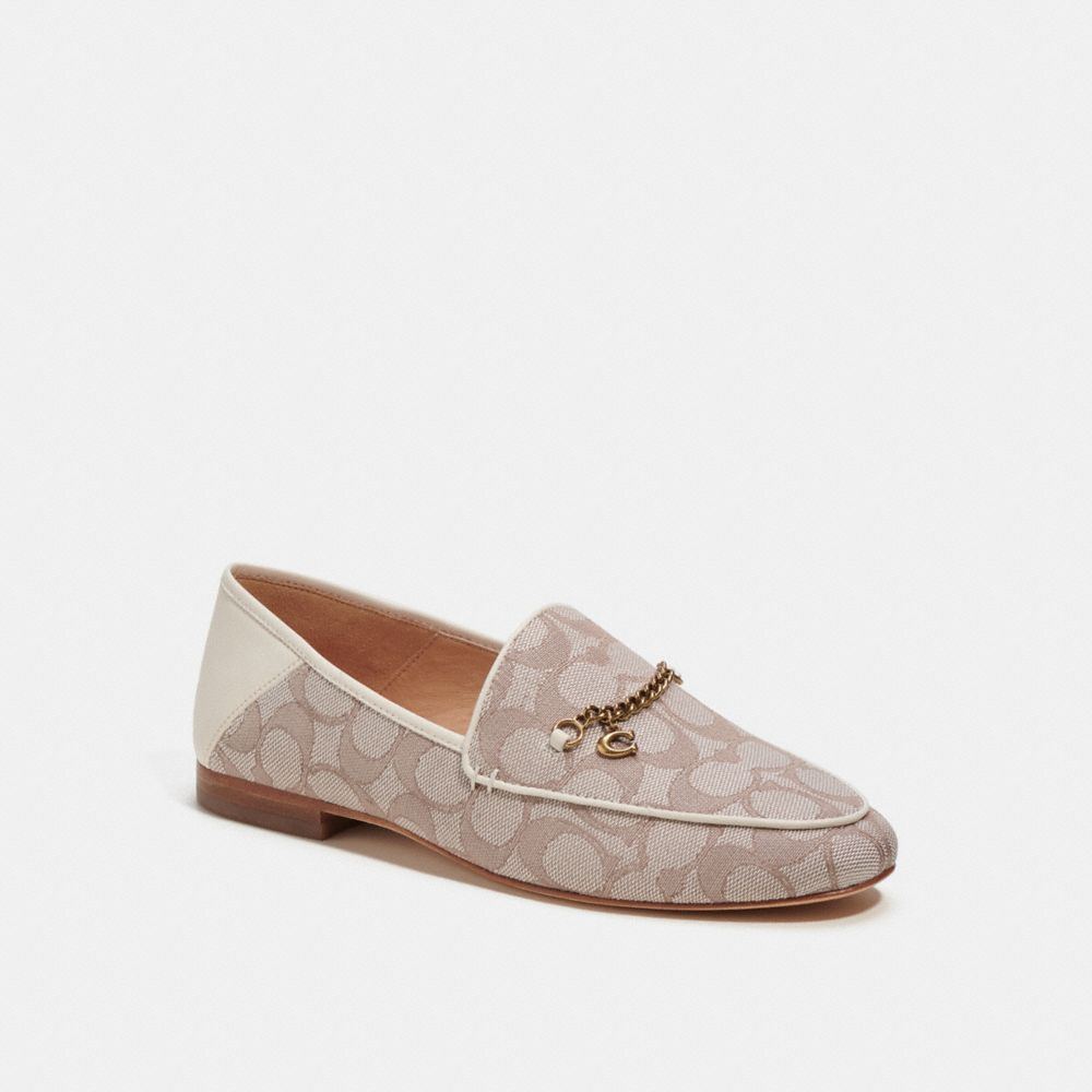 COACH&reg;,Hanna Loafer In Signature Jacquard,,Front View