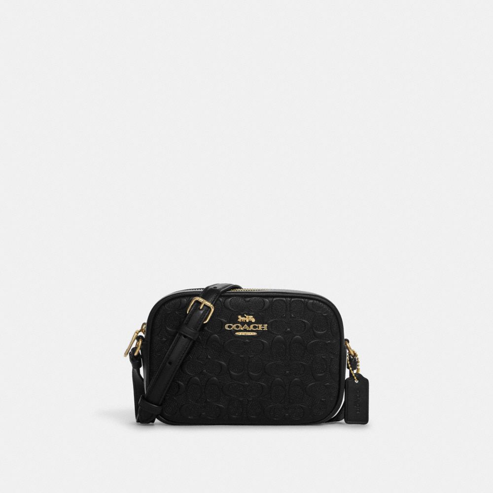 Mini Jamie Camera Bag In Signature Leather - CC943 - Gold/Black