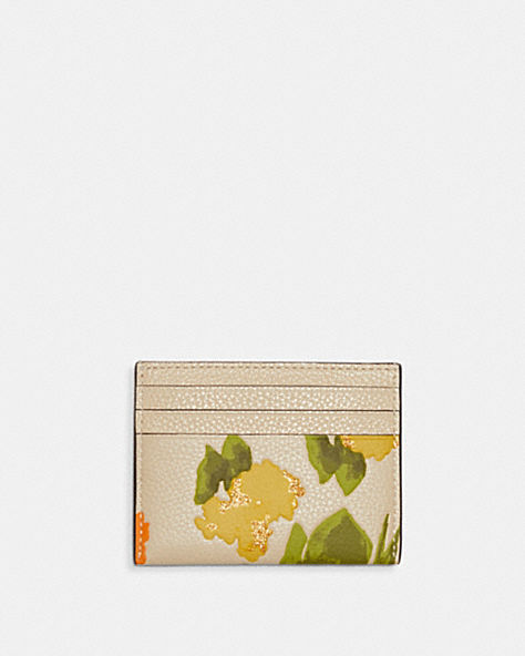 CARD CASE WITH FLORAL PRINT