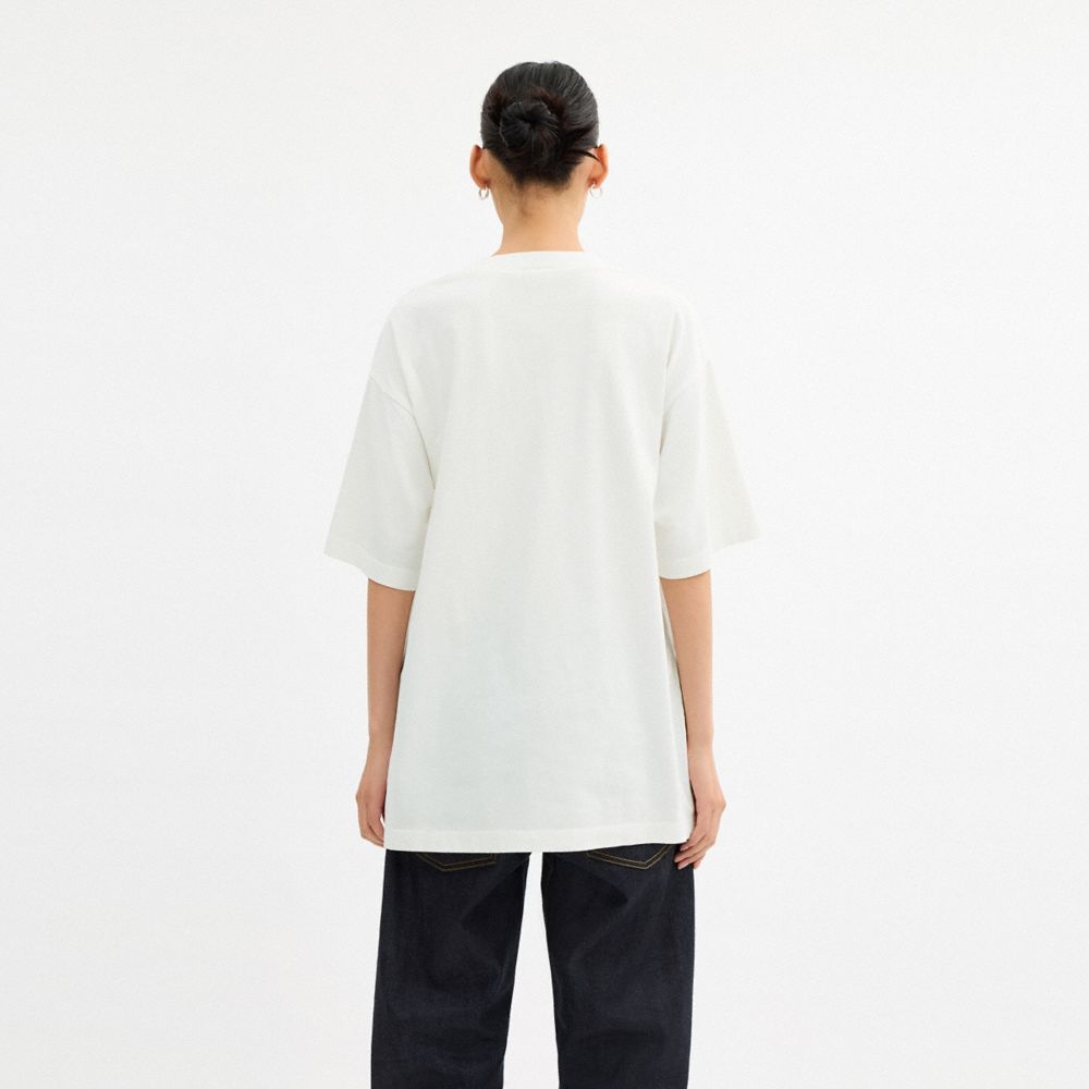 棉質COLLAGE TRAIN圖案休閒T恤