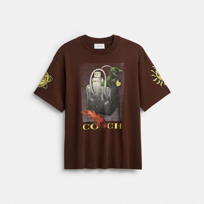 COACH GRAPHIC RELAXED T-SHIRT IN ORGANIC COTTON