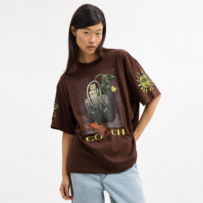 COACH GRAPHIC RELAXED T-SHIRT IN ORGANIC COTTON