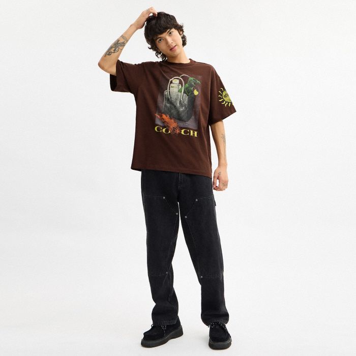 COACH GRAPHIC RELAXED T-SHIRT IN ORGANIC COTTON
