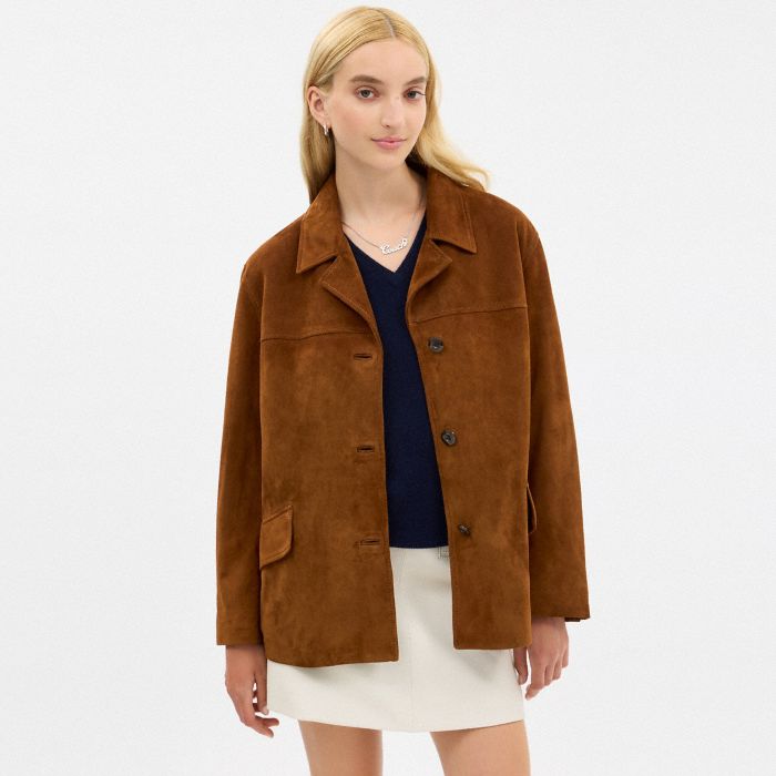 SCULPTED C SUEDE JACKET