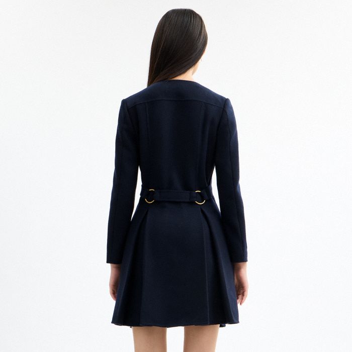 LONG SLEEVE WOOL DRESS