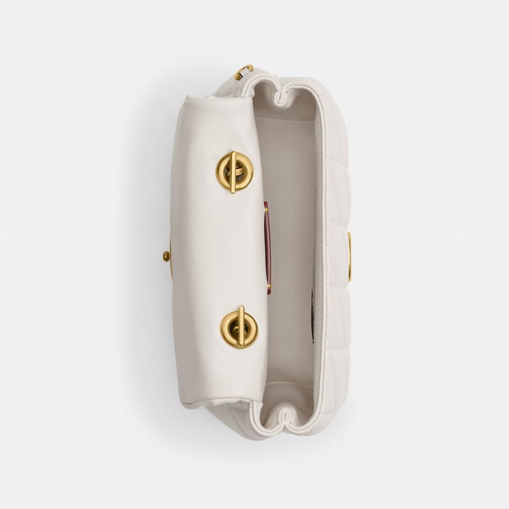 絎縫裝飾TABBY頂部手提把手包