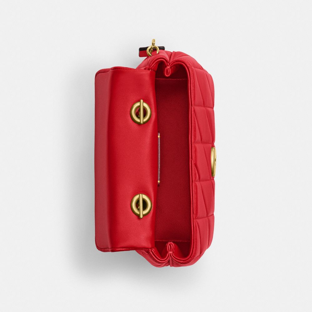 TABBY 絎縫裝飾 頂部手提把手袋