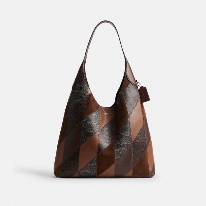 BROOKLYN SHOULDER BAG 39 WITH SNAKESKIN PATCHWORK