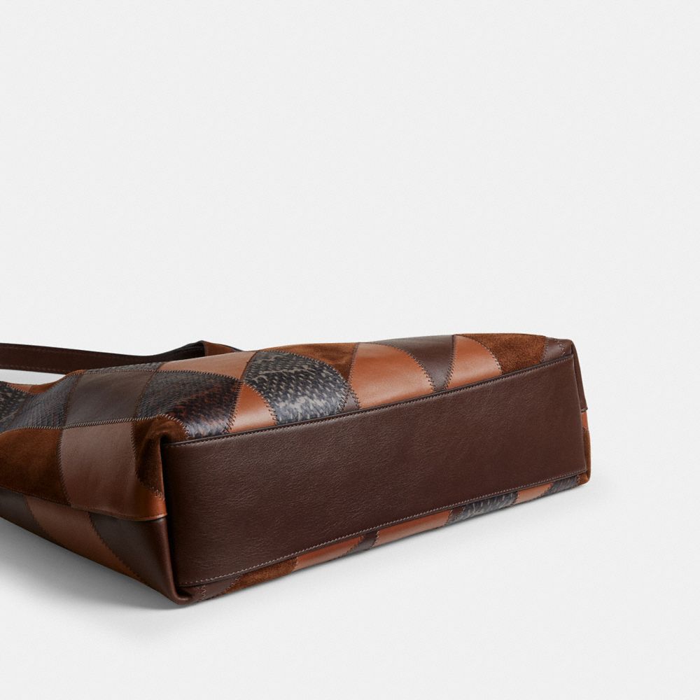 BROOKLYN SHOULDER BAG 39 WITH SNAKESKIN PATCHWORK