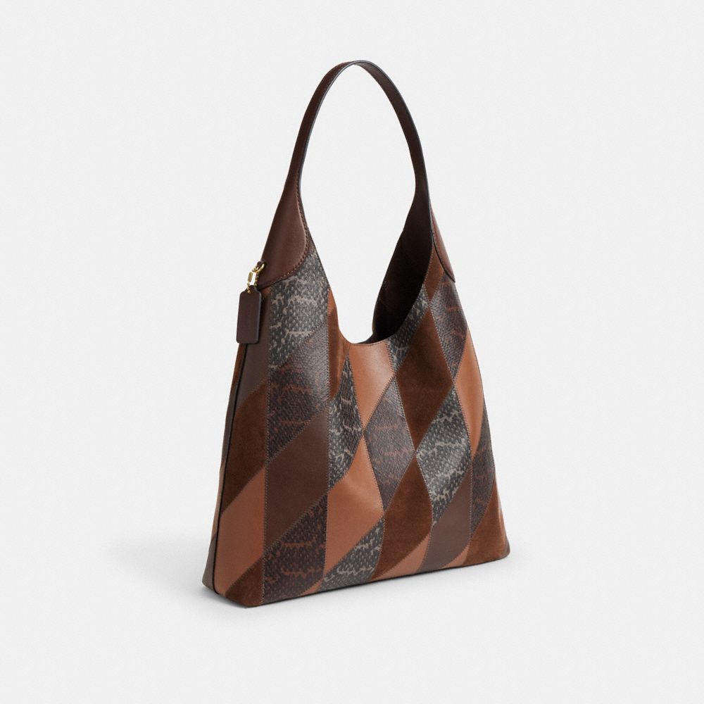 BROOKLYN SHOULDER BAG 39 WITH SNAKESKIN PATCHWORK