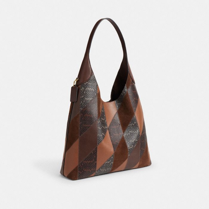 BROOKLYN SHOULDER BAG 39 WITH SNAKESKIN PATCHWORK