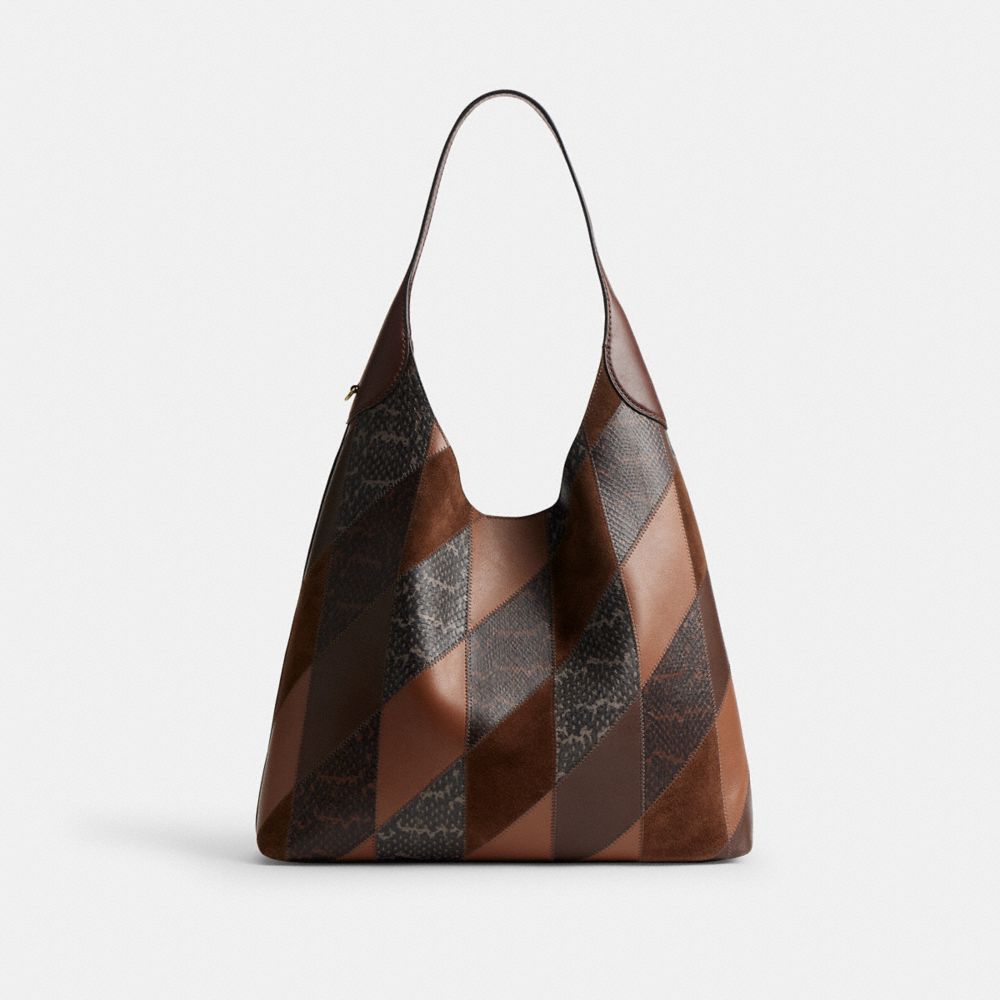 BROOKLYN SHOULDER BAG 39 WITH SNAKESKIN PATCHWORK