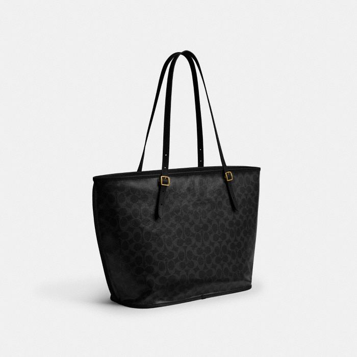 TAXI TOTE BAG IN SIGNATURE CANVAS