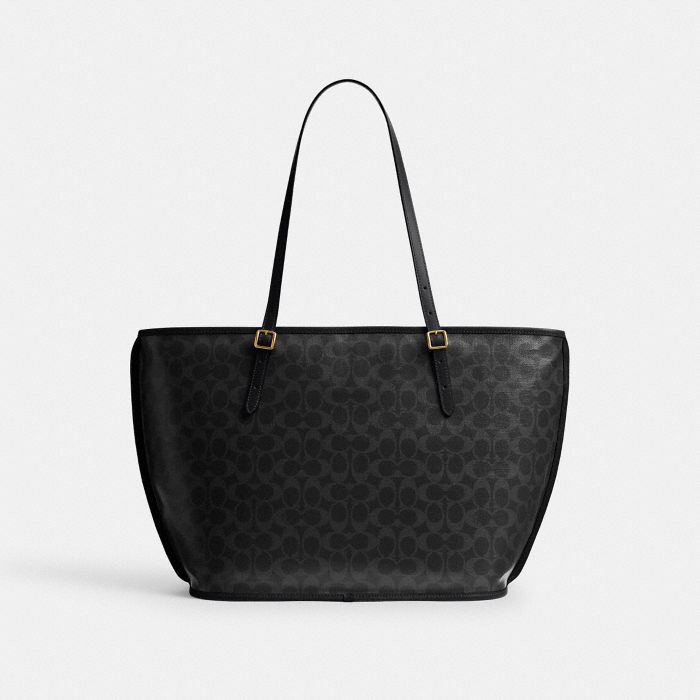 TAXI 經典SIGNATURE 帆布托特手袋| COACH 官方網站Official page